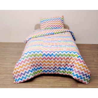 Σεντόνια Σετ Λίκνου 80x100 Viopros Χάρπερ Πολύχρωμο